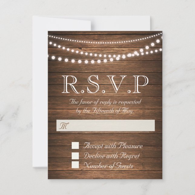 Carte RSVP RSVP 4,25 pouces x 5,5 pouces (Devant)