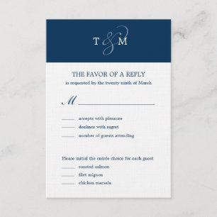 Carte RSVP RSVP Ampersand Wedding