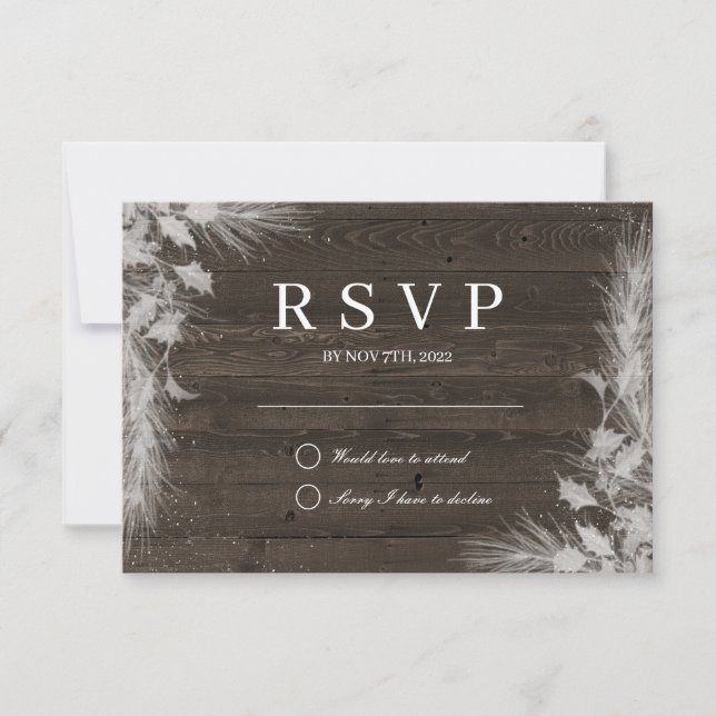 Carte RSVP Russe hiver (Devant)