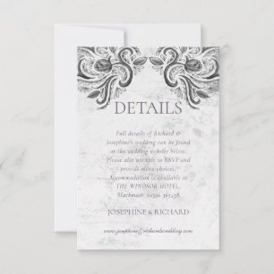 Carte RSVP Russe Rose Collection