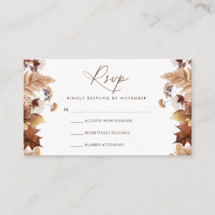 Carte RSVP Script Moderne