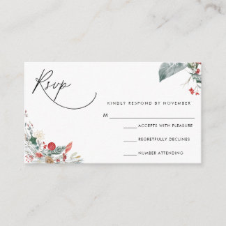 Carte RSVP Script Moderne