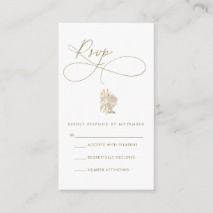 Carte RSVP Script Moderne