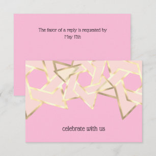 Carte RSVP Sheer Gold Star de David