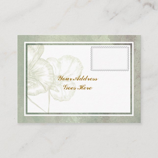 Carte RSVP simple et élégant (Devant)