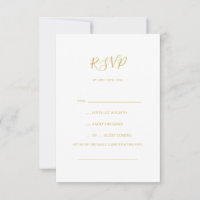 Carte RSVP simple et élégante pour demande de chan