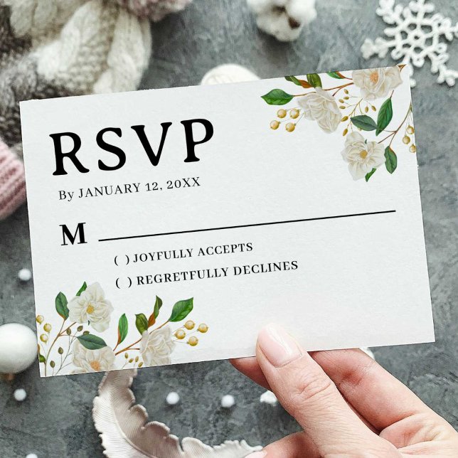Carte RSVP simple pour Mariage - Conception modifi (Créateur téléchargé)