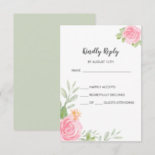 Carte RSVP Spring Peony