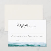Carte RSVP Tropical Big Sur California Ocean Beach