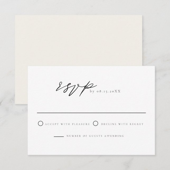 Carte RSVP Tropical Cabo Mexico Ocean Beach (Devant / Derrière)