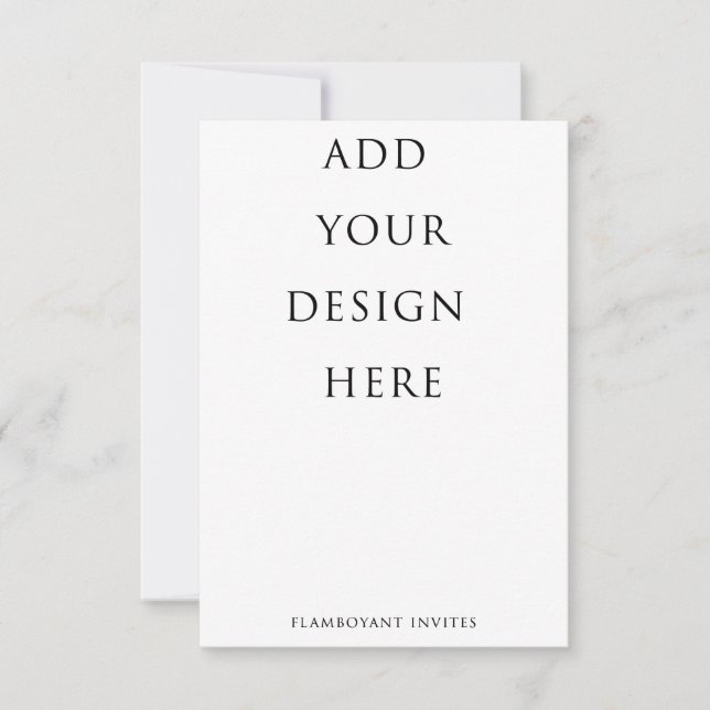 Carte RSVP Vertical 3,5 x 5 po / Carte de boîtier (Devant)