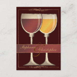 Carte RSVP Wineglass Vineyard Old World