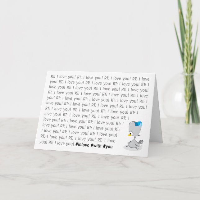 Carte RT Je t'aime RT Je t'aime RT Je t'aime (Devant)