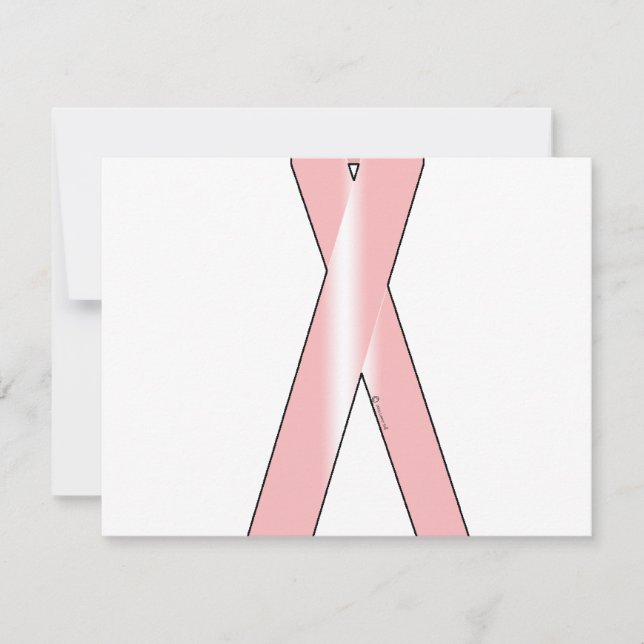 Carte Ruban Cancer du sein (Devant)