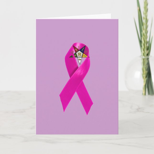 Carte Ruban de cancer du sein d'OES (Devant)