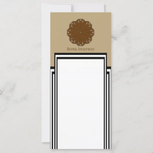 Carte Ruban de fleurs Brown par Kenneth Yoncich