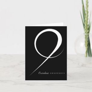 Carte Ruban de sensibilisation à la surdose de drogue