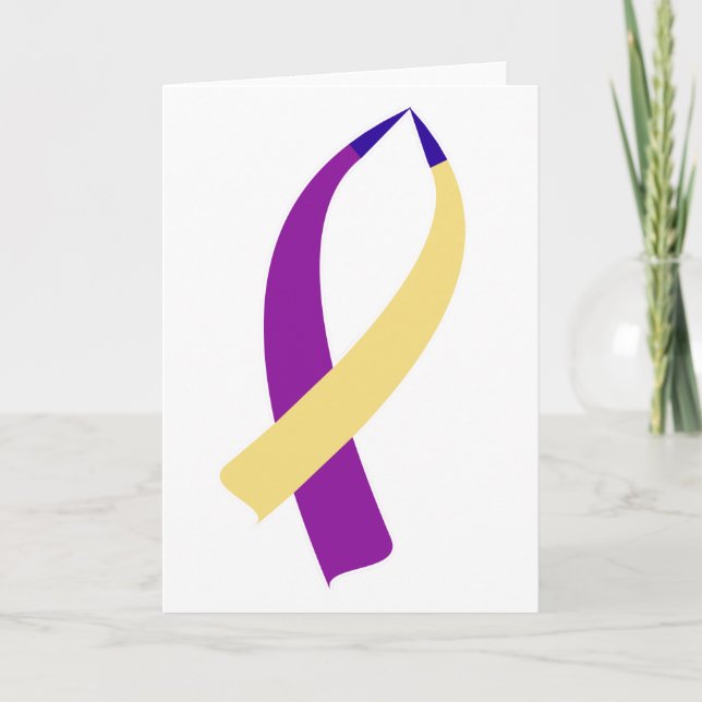 Carte Ruban de sensibilisation (cancer de la vessie) (Devant)