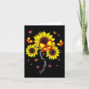 Carte Ruban de tournesol de sensibilisation à la maladie