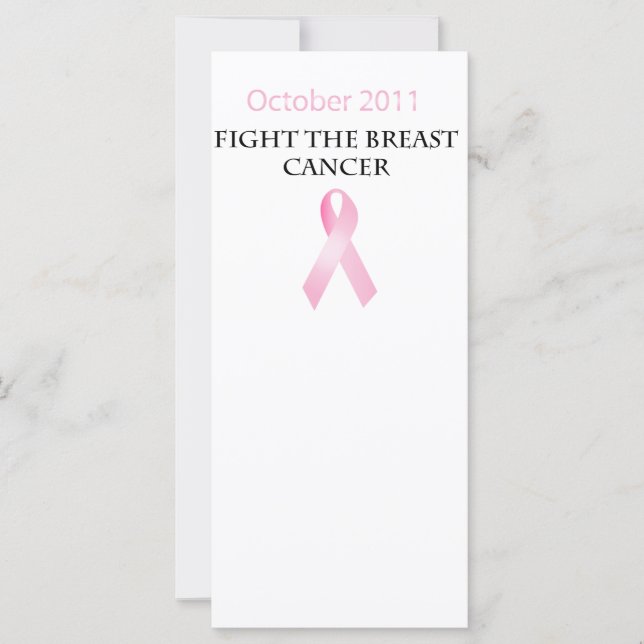 Carte Ruban rose (Devant)