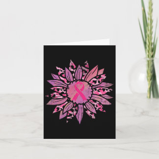 Carte Ruban Rose Cancer Soleil Cancer du Sein Sensibilis