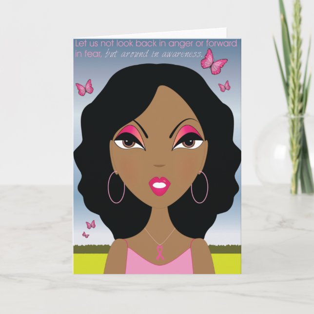 Carte Ruban rose - Sensibilisation (Devant)