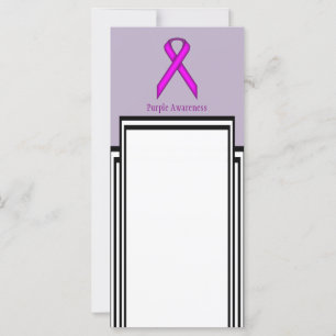 Carte Ruban standard violet par Kenneth Yoncich