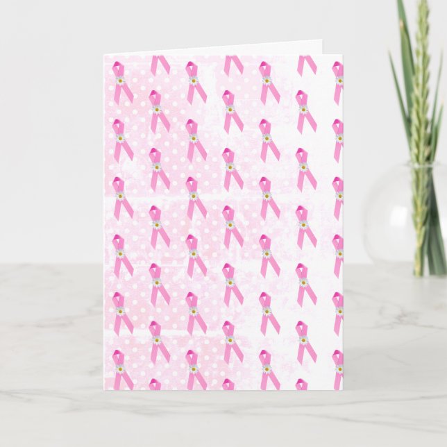 Carte Rubans et marguerites pour survivants du cancer du (Devant)