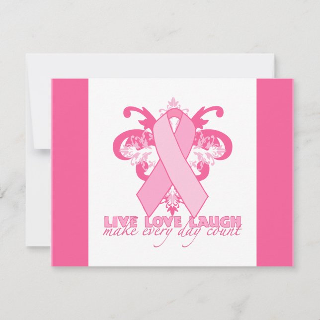 Carte Rubans roses tous les jours (Devant)