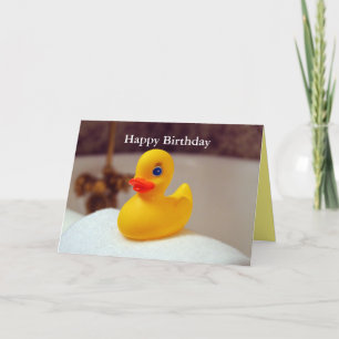 Carte Rubber Ducky Joyeux anniversaire