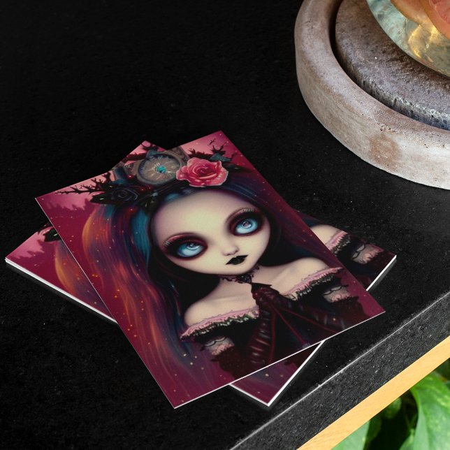 Carte Ruby Gothic Illustration Noël (Créateur téléchargé)