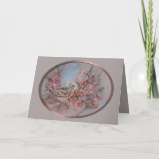 Carte Ruby Kinglet Bird