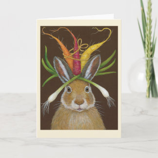 Carte ruby the rabbit folded greeting card