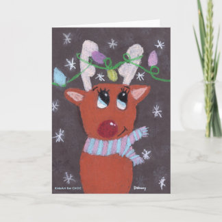Carte Rudolph's Sparkly Antlers - KidsArt for CHOC