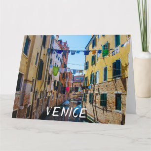 Carte Rue à Venise avec lave-linge Italie