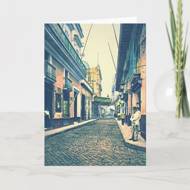 Carte Rue Cuba 1899 de La Havane (Devant)