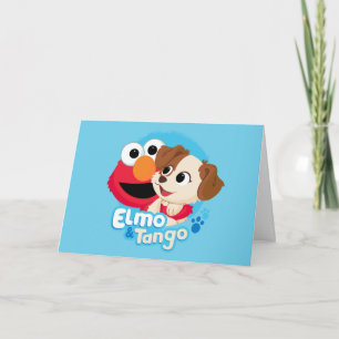 Carte Rue Sésame Badge Elmo & Tango