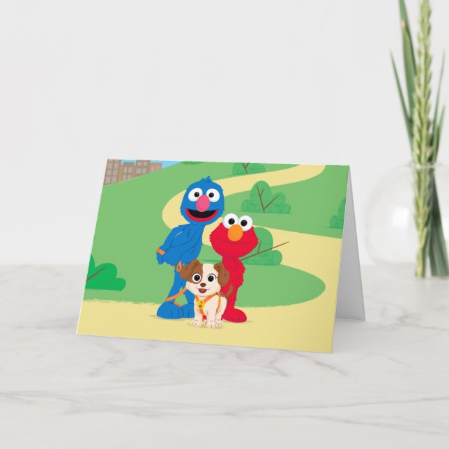 Carte Rue Sésame | Tango Avec Grover & Elmo (Devant)