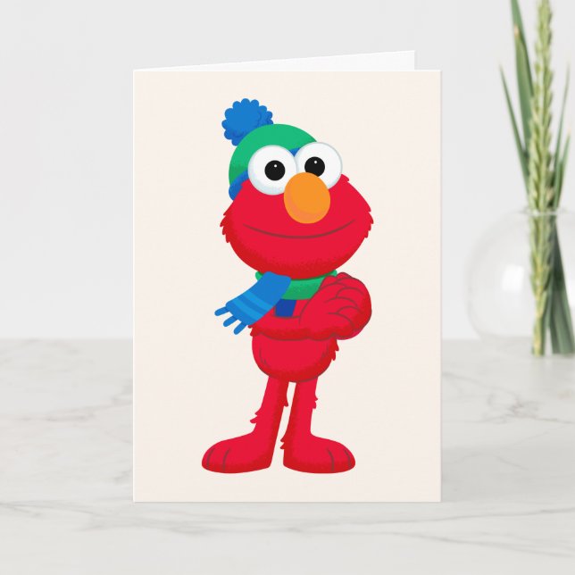 Carte Rue Sésame | Winter Elmo (Devant)