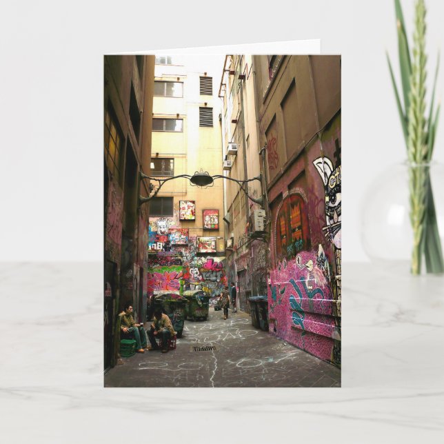 Carte Ruelle de graffiti, Melbourne (Devant)