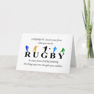 Carte Rugby Inspirational
