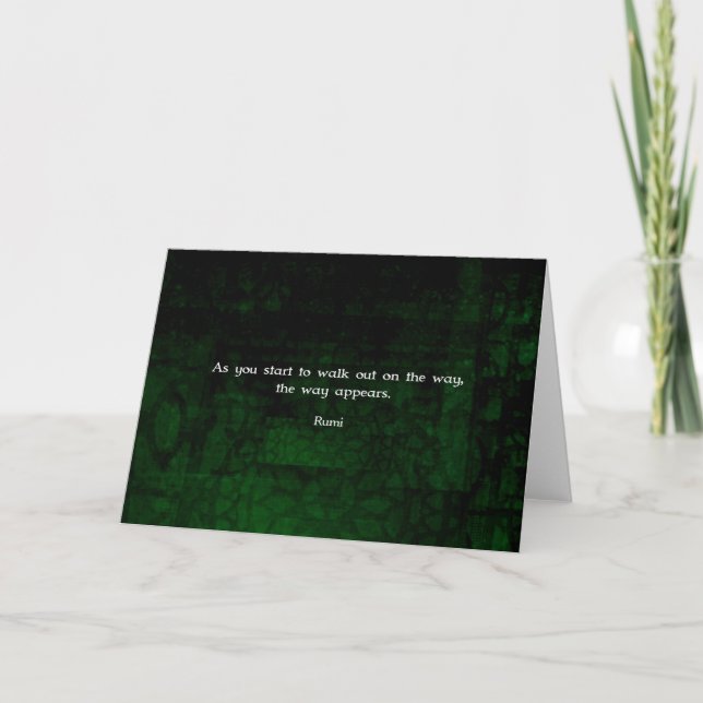 Carte Rumi Inspiration Avoir une citation de la foi (Devant)