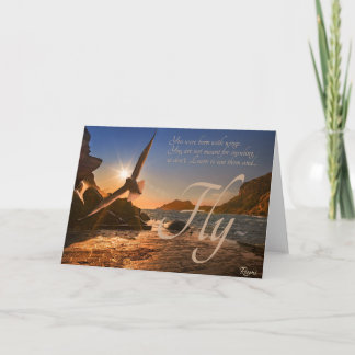 Carte Rumi Tu es né avec des ailes