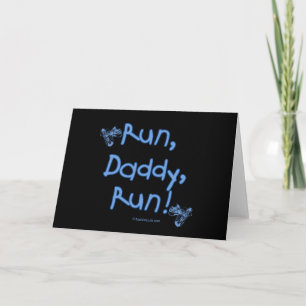 Carte Run Daddy Run - Bleu