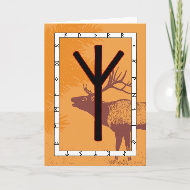 Carte Rune Elhaz - Protection (Devant)