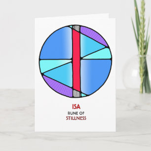 Carte Rune Isa - Douceur - Art Nouveau