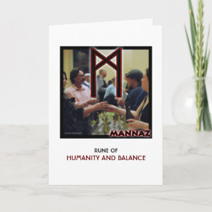 Carte Rune Mannaz - Humanité & Équilibre
