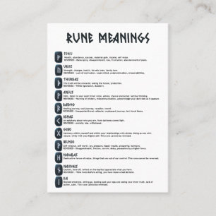 Carte Rune Symboles Et Significations