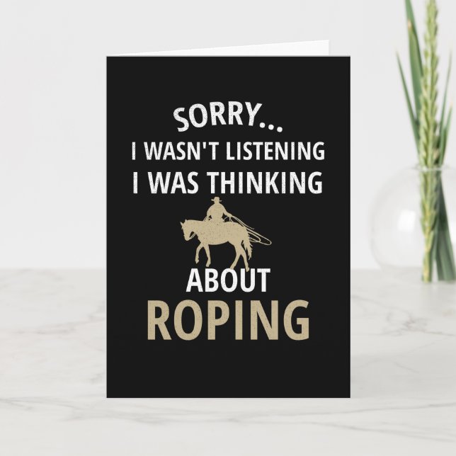 Carte Rupture d'équipe | Rodeo Roper Horse Roping Calf R (Devant)