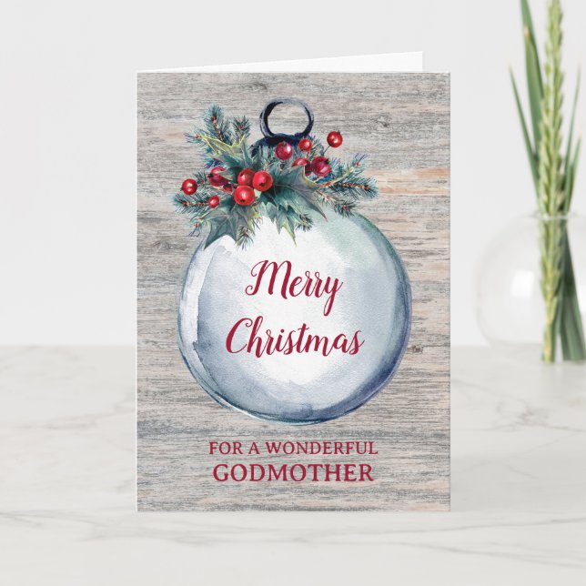 Carte Russe Bois Godmère Joyeux Noël (Devant)